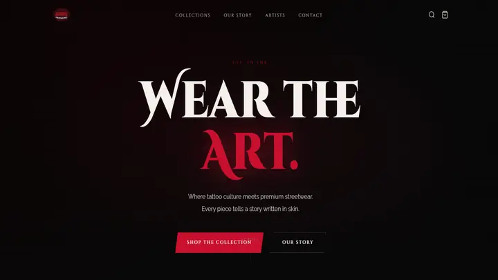 Bloodline Inkwear website